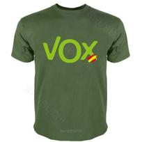 vyriškas juodas marškinėlis Roly Logotipas Vox Ispanija Naujausia mada apvalia kaklo iškirpte vyriškas vasaros mados marškinėlis pl tiesioginis pristatymas M green