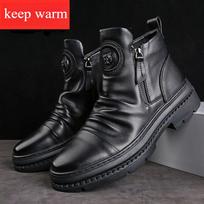 Vyriški aukštakulniai batai Patogūs ankle boots Šoninis užtrauktukas Laisvalaikio batai Neslystantis patvarus padas Madingi gatvės stiliaus kedai vyrams 44 gray
