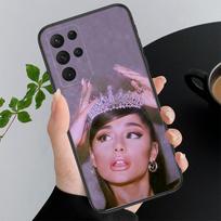 Phone Case For Samsung A55 A15 A54 A52 A33 A34 A35 A25 A05s A05 A22 A24 M34 M54 M23 M14 Singer Pop star Ariana grande Shell A34 5G gray