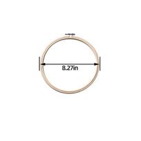Bamboo Cross-Stitch Embroidery Hoop Kit (3.35-16.14in) for Beginners