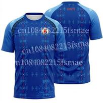 Haiti Soccer Jersey Short Sleeve Football Shirt National Team Kids Breathable Sportswear Training T-shirt Graphic Tee Tops 5XL