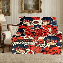 1pc Cozy Print Blanket, Ladybug Blanket Appropriate for Home Picnic and Travel Adventures 75x90cm