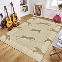 Vintažinis žalias leopardo rašto kilimas prabangus kilimas neslystantis plaunamas grindų kilimėlis prie durų madingas gepardo raštas svetainei miegamajam 80x120cm