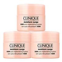 Clinique Moisture Surge™ 100H Auto-Replenishing Hydrator Travel Size 15ml*3 beige
