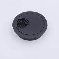 NAIERDI Cinko Lydinio Apvalaus Stalo Vielos Angos Dangteliai Lizdo Anga Kompiuterio PC Stalo Kabelio Prakiurpa Laido Laikiklis 50mm/53mm/60mm/80mm 60mm juoda