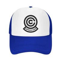 Capsule Corp Mesh Baseball Cap Unisex Hip-Hop Snapback Caps Summer Breathable Sun Visor Hat Anime DBZ Trucker Adjustable Hats Adjustable white