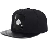 Edge Hat Poker Spades A Spades K Street Style Dance Hip Hop Hat Outdoor Use Leisure Sportss Sun Protection Hat Baseball Hat Fashion Latest Flat black