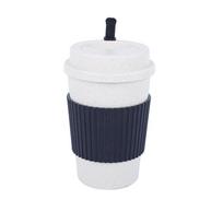 Kūrybingas nepralaidus ir karščiui atsparus pieno latte puodelis 401-500ml juoda