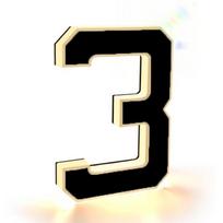 Atsparus vandeniui LED namo numerio šviestuvas Individualus 12V maitinimo šaltinis Apšviestas namo numerio ženklas Raidės Rašto Numeris
