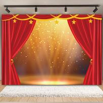 Raudonas teatro užuolaida Scenos šviesa Cirko palapinė Kūdikio gimtadienio vakarėlis Fotografijos fonai Nuotraukų fonai Dekoras Fotostudija 120x90cm orange