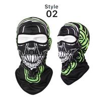 Skull Balaclava visą veidą dengianti bandana, skirta važinėti dviračiu lauke Veido kaukė Kaklo getrai Motociklų priedai 2