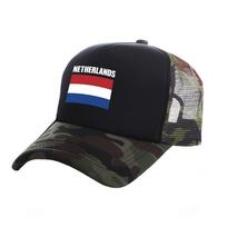Netherlands Trucker Cap Unisex Nl Nld Holland Netherlands Hat Baseball Cap Cool Summer Unisex Mesh Net Caps black