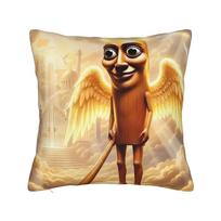 Pagalvės užvalkalas Tung Tung Tung Sahur 67 6 7 Grafinis pagalvės užvalkalas svetainės sofai Morden Pagalvės užvalkalai Peach skin 35*35(CM)-1Pcs beige