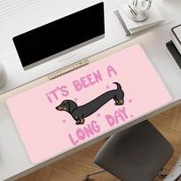 Kawaii Wiener Dog Xxl Desk Pad Lovely Pet Pattern Waterproof Keyboard Mousepad Home Gaming Decor 800x300x2mm black