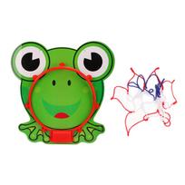 Hanging Basketball Hoop Mini Plastic with Basketball Net Ball for Indoor Outdoor Toy Sports Game Frog green