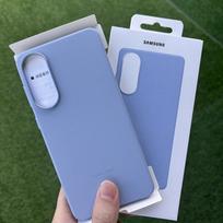 Originalus Samsung Galaxy S25 Edge SM-S937B Kindsuit dėklas telefono dangtelis dėklas minkštas šilkinis apsauginis odinis dėklas dangtelis gray