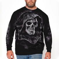 Men's Plus Size T shirt Tee Big and Tall Graphic Crew Neck Print Long Sleeve Spring Fashion Streetwear Casual Sports Tops XL black