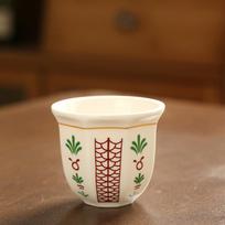 180ml/250ml Mini keraminės žvakių puodeliai Kavos puodeliai Cappuccino Espresso Arbatos puodelis Estetiškas gėlių raštas Dovanų indas Indai gėrimams 180ml beige