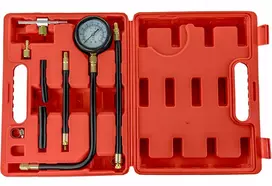 Forcekraft FORCEKRAFT Kuro slėgio bandymo rinkinys dyzeliniams ir benzininiams varikliams, 8 elementai + dėžutė