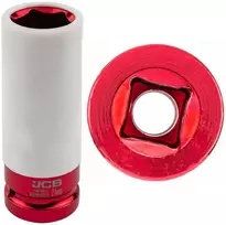JCB 1/2'' smūginis antgalis aliuminio ratlankių varžtams 21 mm šešiakampis ilgas