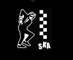 SKA - MUSIC THEMED MOTIF Mens Womens Kids T-Shirt M white
