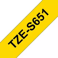 Brother Spalvota juosta TZE-S651 / TZES651 juoda, geltona