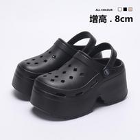 Summer Women's Clogs Fashion Non Slip Beach Wedges Slippers 2025 New Women EVA Sandals Outdoor Walking Footwear Zapatos De Mujer 35-36 juoda