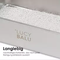 Lucybalu® Steeloo nerūdijančio plieno kraiko dėžė katėms, bekvapis Xxl dydžio kraiko dėklas, pagamintas iš nerūdijančio plieno, atvira kraiko dėžė katėms su įėjimu iš viršaus, modernus įšokamas tualetas be dangčio