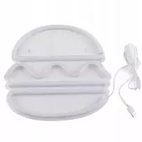 Led neoninė Usb lempa hamburgerio formos, šviestuvas namams