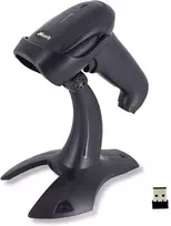 Alacrity 2d 1d Qr bluetooth brūkšninių kodų skaitytuvas su stovu, bluetooth 2.4 Ghz belaidis ir laidinis Usb laisvų rankų įrangos brūkšninių kodų skaitytuvas su stovu pramonei, mažmeninei prekybai, logistikai, sandėliui, 6709db