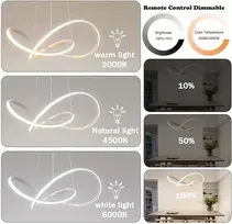 Ylfxl 30 w pakabinamas šviestuvas valgomojo stalui 50 cm virtuvės lempa pakabinama pritemdoma su nuotolinio valdymo pulteliu led sietynas reguliuojamo aukščio modernus pakabinamas šviestuvas led valgomojo kambario lempa valgomajam svetainei