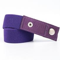 High Quality Lazy Elastic Waist Band Colorful Adjustable Invisible Belt Buckle-Free Belts For Women Men violetinė