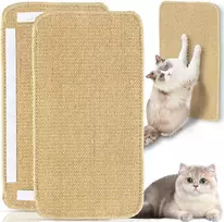 Katės sieninis draskymo kilimėlis, 50 x 25 cm, lipnus draskymo kilimėlis katėms, neslystantis draskymo kilimėlis, sizalio kilimėlis, katėms, draskymo lentos apsaugo kilimus ir sofas
