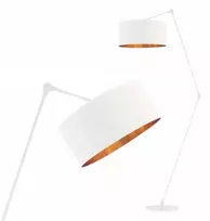 Volta Light Factory pastatomas šviestuvas su lanksčiu korpusu, grindų, gaubtas, Led E27 reguliuojamas baltas Soul