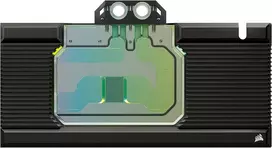 Corsair Hydro X Series Xg7 Rgb 4080 Suprim/trio Gpu vandens blokas - skirtas Msi Geforce Rtx™ 4080 Suprim ir Gaming Trio vaizdo plokštėms - nikeliuotas varis - su galine plokšte ir 5v Argb adapterio kabeliu - juodas