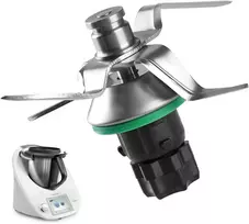 Peilis, skirtas vorwerk thermomix tm5 ir thermomix tm6, atsarginis maišymo peilis pagamintas iš nerūdijančio plieno su sandarinimo žiedu, maisto smulkintuvo maišymo peilis, thermomix tm5 tm6 priedų atsarginės dalys