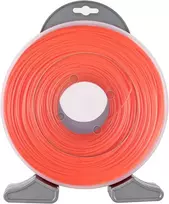 Forever Speed žoliapjovės valas vejapjovės valo pakeitimas žoliapjovės nailoninis siūlas krūmapjovės valas apvalus skersmuo 2,0 mm x 126 m oranžinis