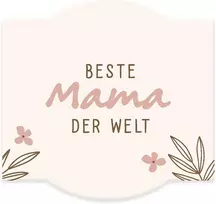 Grafik-werkstatt gėlių sveikinimai vasaros gėlių mišinys | mini terakotos vazonėlis su sėklomis | geriausia mama pasaulyje, oranžinė