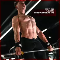 Rl Grips® dirželiai su riešo atrama sunkumų kilnojimui ir jėgos trikovei sporto salėje, rankenos nugarai su riešo apsauga, fitneso rankenos štangos traukimui ir kultūrizmui