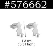 1Pair/Seychelles Mahe Praslin Map and Coco De Mer Stud Earrings for Women Mother Stainless Steel Ethnic Jewelry #558562 white