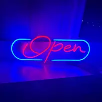 Pakabinamas šviestuvas Atviras neoninis ženklas Led atviros neoninės naktinės lempos kambario dekoravimui šviesa Usb atvira lempa miegamojo alaus baro parduotuvės kavinės klubo parduotuvės namų baro restorano viešbučio salono verslo dovanos