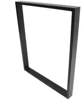Metalinės stalviršio kojos 40x40cm, pramoninio dizaino, 4x2 profilis