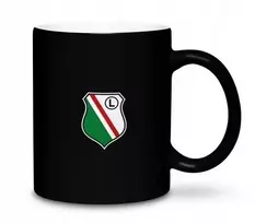 Juodas puodelis Herb Legia Warszawa Nm-nk