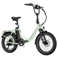 City Electric Bike BEKUP S3 25KM/H Speed 75KM Pedal range 120KG Max load žalia