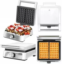 Vaflinė Mpm 1600w temperatūros reguliavimas skanūs vafliai + nemokama el. knyga