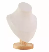 Manekeno stovas papuošalų ekspozicijai, biustas, pakabukas, 8,5 x 14,7 x 17,8 cm (Ekspozicinė prekė)