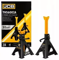 2x Automobiliniai atraminiai stovai 6t su fiksatoriumi Jcb