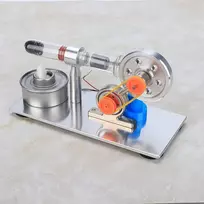 Modelis karšto oro stirlingo variklis, stirlingo variklio modelis, fizikos mokslo laboratorijos mokymo priemonė su nerūdijančio plieno konstrukcija draugams ir šeimai