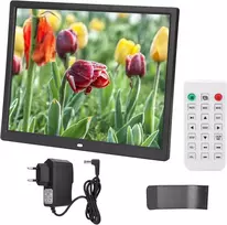 Skaitmeninis nuotraukų rėmelis 15 colių Led ekranas Ir nuotolinio valdymo pultas Skaitmeninis nuotraukų rėmelis Hd ekranas Naršykite nuotraukas Vaizdo grotuvas su fonine muzika Įsimylėjėliams (eu)