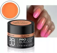AQC Palu statybinis gelis pro light builder gel uv/led 45g bazinis peachy persikų spalvos